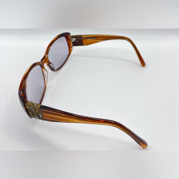 Vera Vera V255 Brown Oval Sunglasses Frames Only - Picture 5 of 8